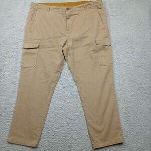 Hiltl‎ Men's Cargo Pants Beige Size 56 (40W) Cotton Lyocell Stretch